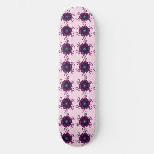 Magenta Florale Blüte Moderne Botanische Blume Skateboard