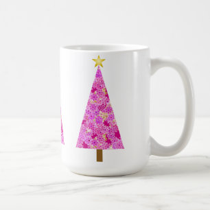 Magenta florentaler Weihnachtsbaum Kaffeetasse