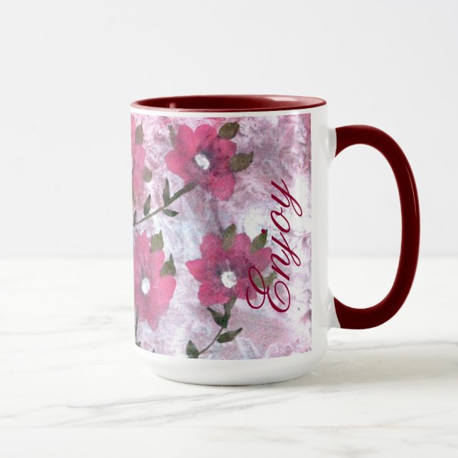 Magenta Flows Kaffee Tasse (Rechts)