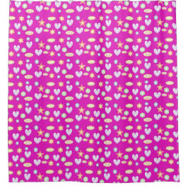 Magenta-Formen Duschvorhang