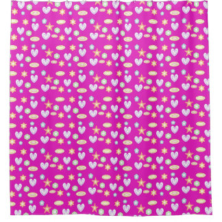 Magenta-Formen Duschvorhang