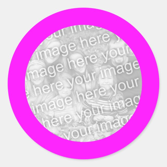 Magenta Frame Sticker (Vorderseite)