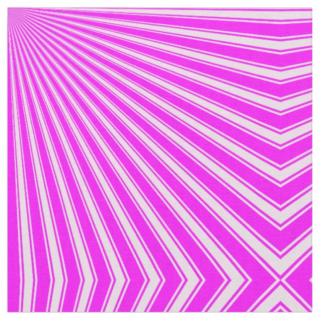 Magenta Funky Sun Rays Hintergrund Stoff (Nahaufnahme)