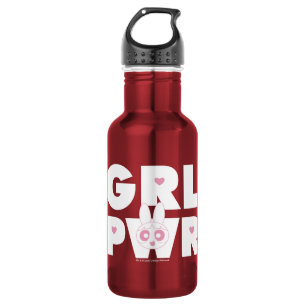 Magenta:Girl-Power Edelstahlflasche