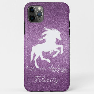 Magenta Glitzer Unicorn Case-Mate iPhone Case