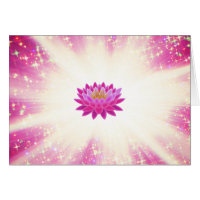 * Magenta Glow Lotus Sparkle Glitter Light