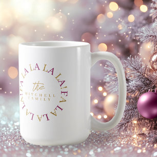 Magenta Gold Weihnachten Fa La ID1009 Kaffeetasse