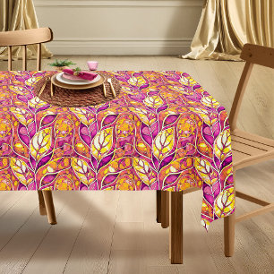 Magenta Gold Weihnachten Merry Pattern#21 ID1009 Tischdecke