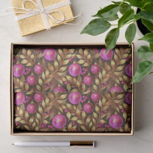 Magenta Gold Weihnachtsmuster#29 ID1009 Seidenpapier