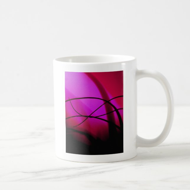 Magenta Grass Dance Kaffeetasse (Rechts)