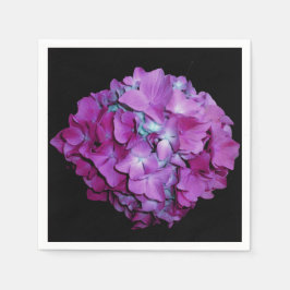 Magenta Hydrangeas Serviette