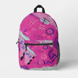 Magenta Joy Bedruckter Rucksack