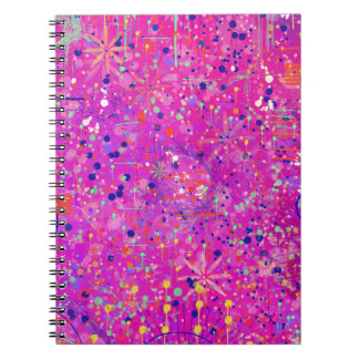 Magenta Jubilee Abstract Print  Notizblock