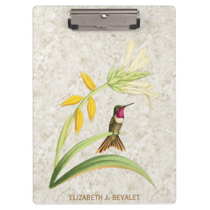 Magenta-Kehl-Waldstar-Kolibri Klemmbrett