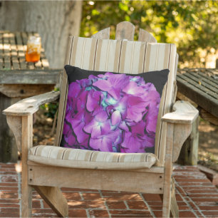 Magenta lila Hydrangea Kissen