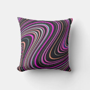 Magenta Lila Pink Blue Pattern Kissen