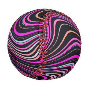 Magenta Lila Pink Navy Muster Baseball