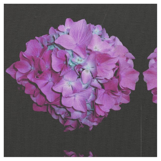 Magenta lila rosa Hydrangea Stoff (Nahaufnahme)