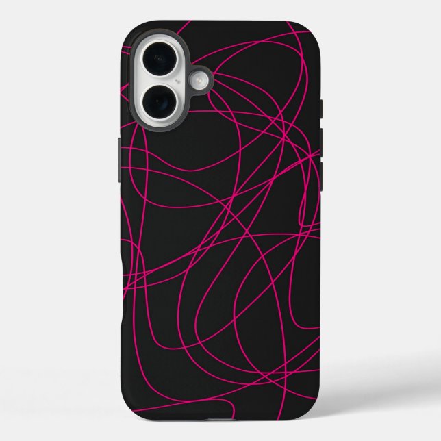 Magenta Line Kunst am Schwarzen Meer Case-Mate iPhone Hülle (Rückseite)