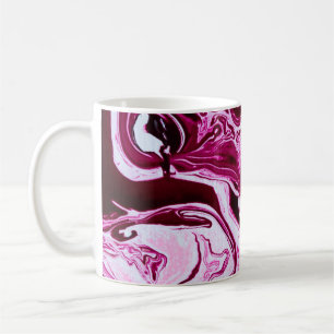 Magenta-Marmorstruktur Kaffeetasse
