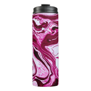 Magenta-Marmorstruktur Thermosbecher