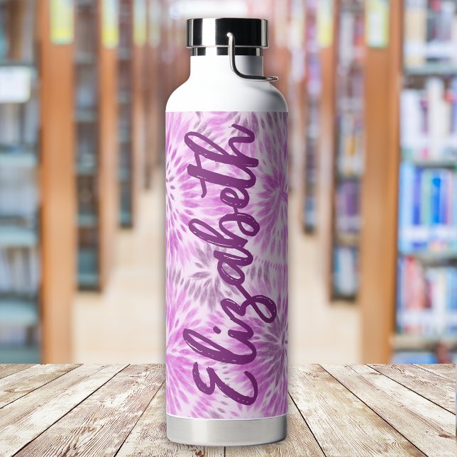 Magenta Monogram für benutzerdefinierte Retro-Gefä Trinkflasche (Von Creator hochgeladen)