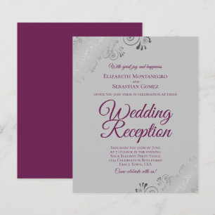 Magenta on Grey BUDGET Hochzeitsempfang