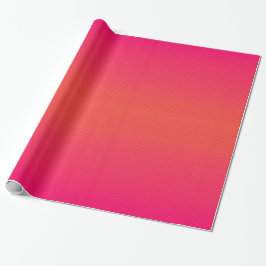 Magenta Orange Wrapping Paper Geschenkpapier