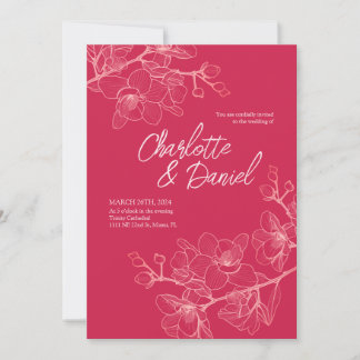 Magenta Orchid Moments | Einladung zur Hochzeit