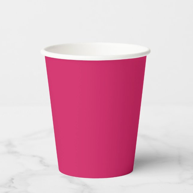 Magenta Pappbecher (Vorderseite)