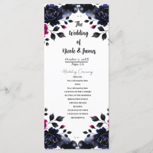 Magenta Pink & Blue Inky Wasserfarbenprogramm Programm