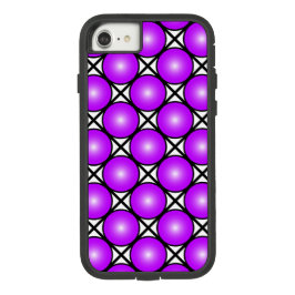 Magenta Pink Dots Schwarz-weißes Gittermuster Case-Mate iPhone Hülle