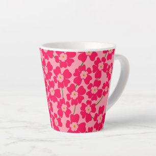 Magenta Pink Fantasy Flower Power Milchtasse