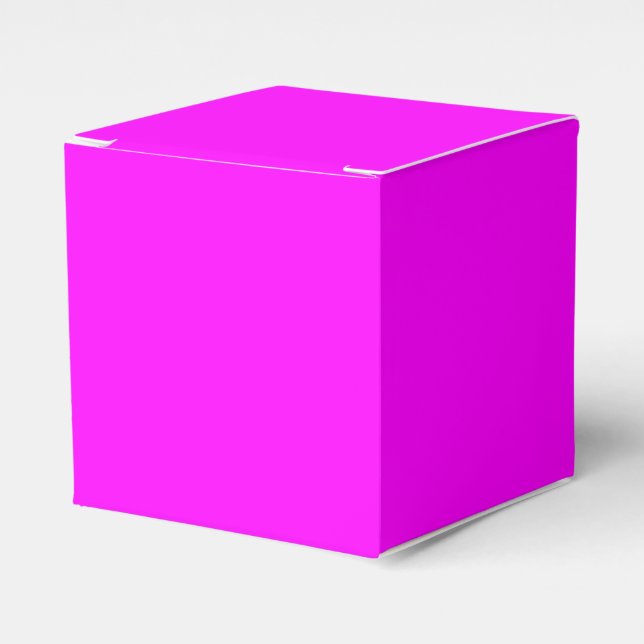 Magenta pink minimalistisch schlichtes Geschenk Geschenkschachtel (Vorderseite)