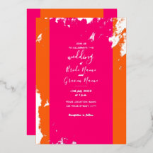 Magenta Pink Orange Gold Korn Elegant