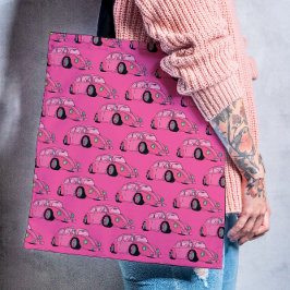 Magenta Pink Retro Klassisches Automuster