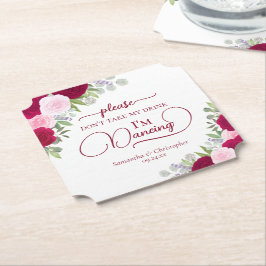 Magenta & Pink Roses Nehmen Sie nicht meine Trinke Untersetzer