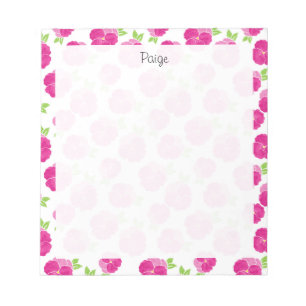 Magenta Pink Stiefmütterchen Notizblock