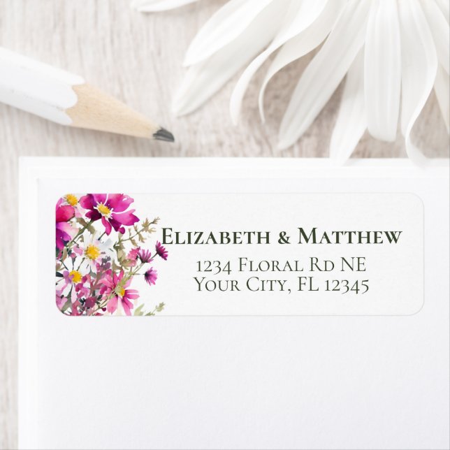 Magenta Pink Wildblumen Blume (Insitu)