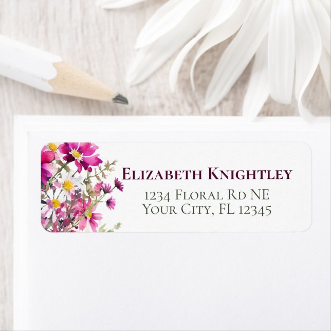 Magenta Pink Wildblumen Blume (Insitu)