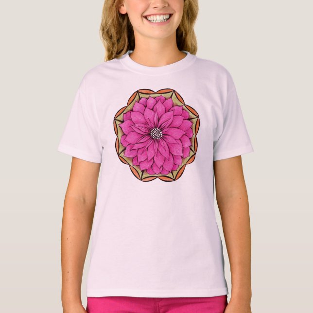 MAGENTA POINSETTIS Kid Shirt (Vorderseite)
