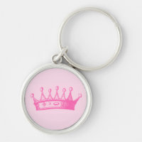 Magenta Princess Crown auf rosa Hintergrund