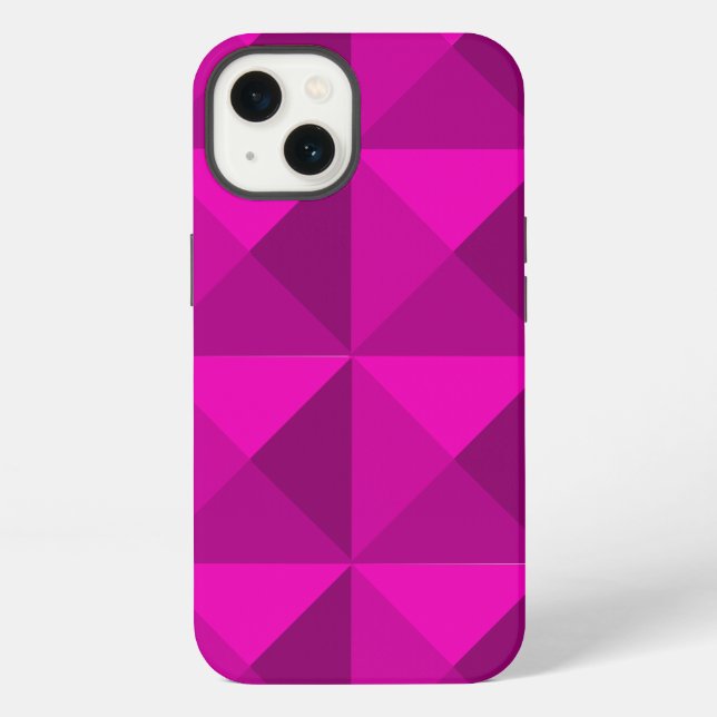 Magenta Pyramiden  iPhone Hülle (Rückseite)