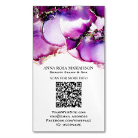 *~* Magenta QR CODE Yummy Gold Gilded AP29
