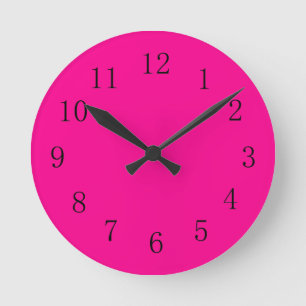 Magenta Red Kitchen Wall Clock Runde Wanduhr
