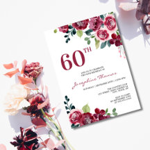 Magenta Rosa Blumen Grüner Geburtstag