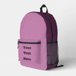 Magenta Rosa Frühlingssaison solide Farbe Bedruckter Rucksack
