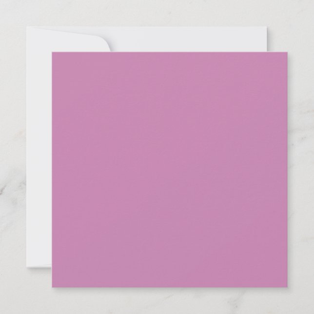 Magenta Rosa Frühlingssaison solide Farbe Karte (Vorderseite)