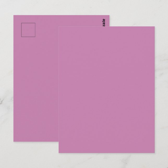 Magenta Rosa Frühlingssaison solide Farbe Postkarte (Vorne/Hinten)