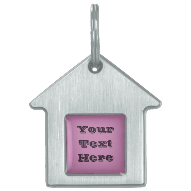 Magenta Rosa Frühlingssaison solide Farbe Tiermarke (Vorderseite)